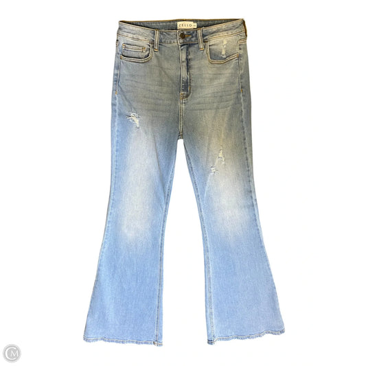 Jeans Boot Cut By Cello In Blue Denim, Size: 12