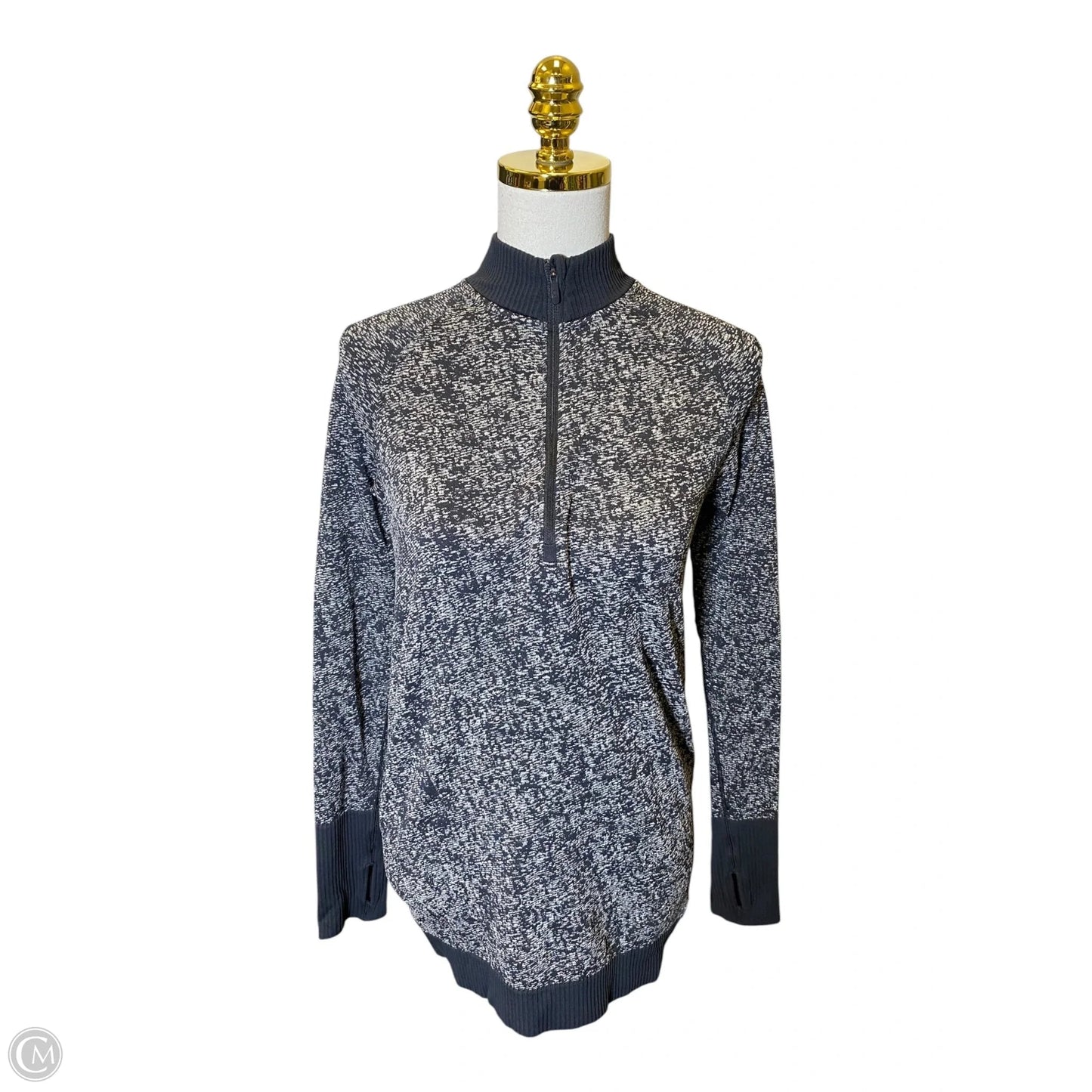Top Long Sleeve By Lululemon In Grey, Size: M