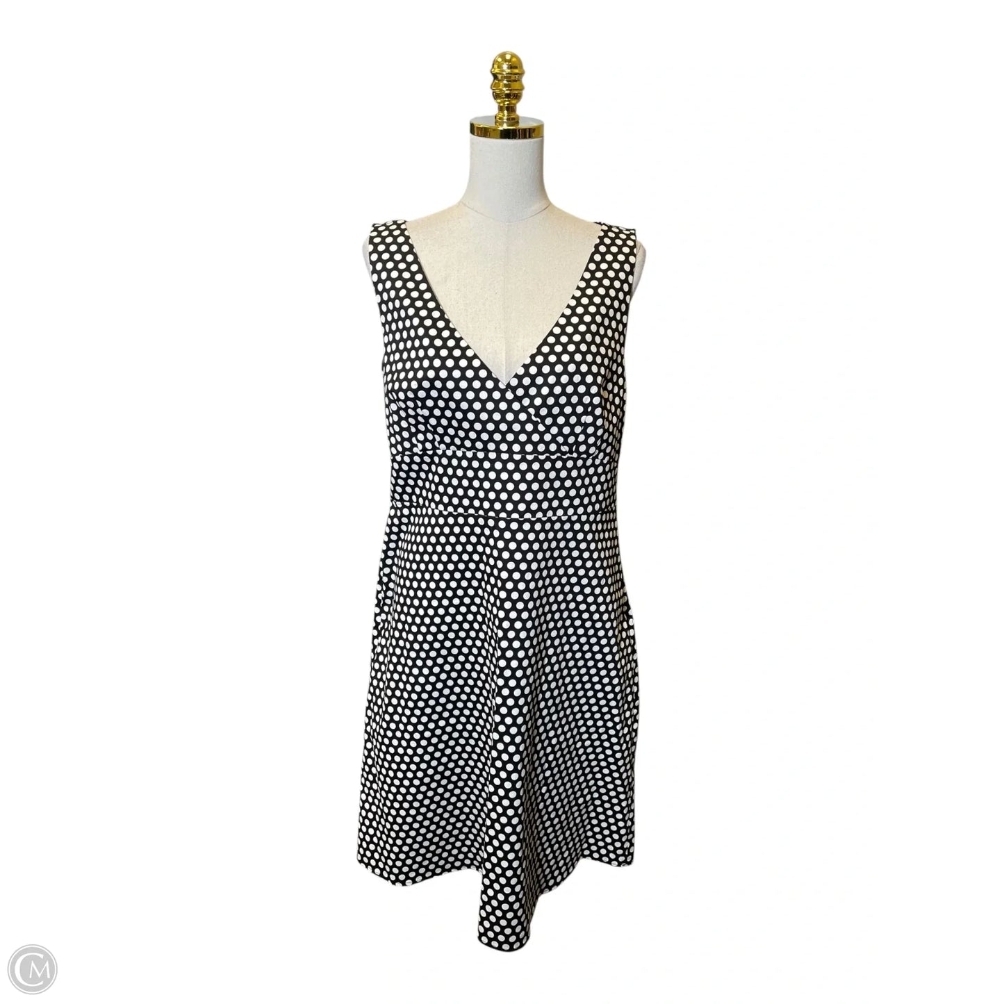 Dress Casual Midi By Spense In Polkadot Pattern, Size: 16