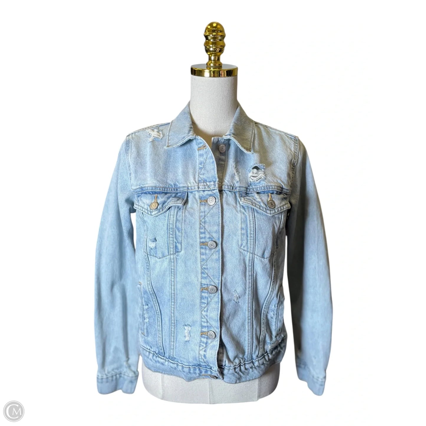 Jacket Denim By Old Navy In Blue Denim, Size: S