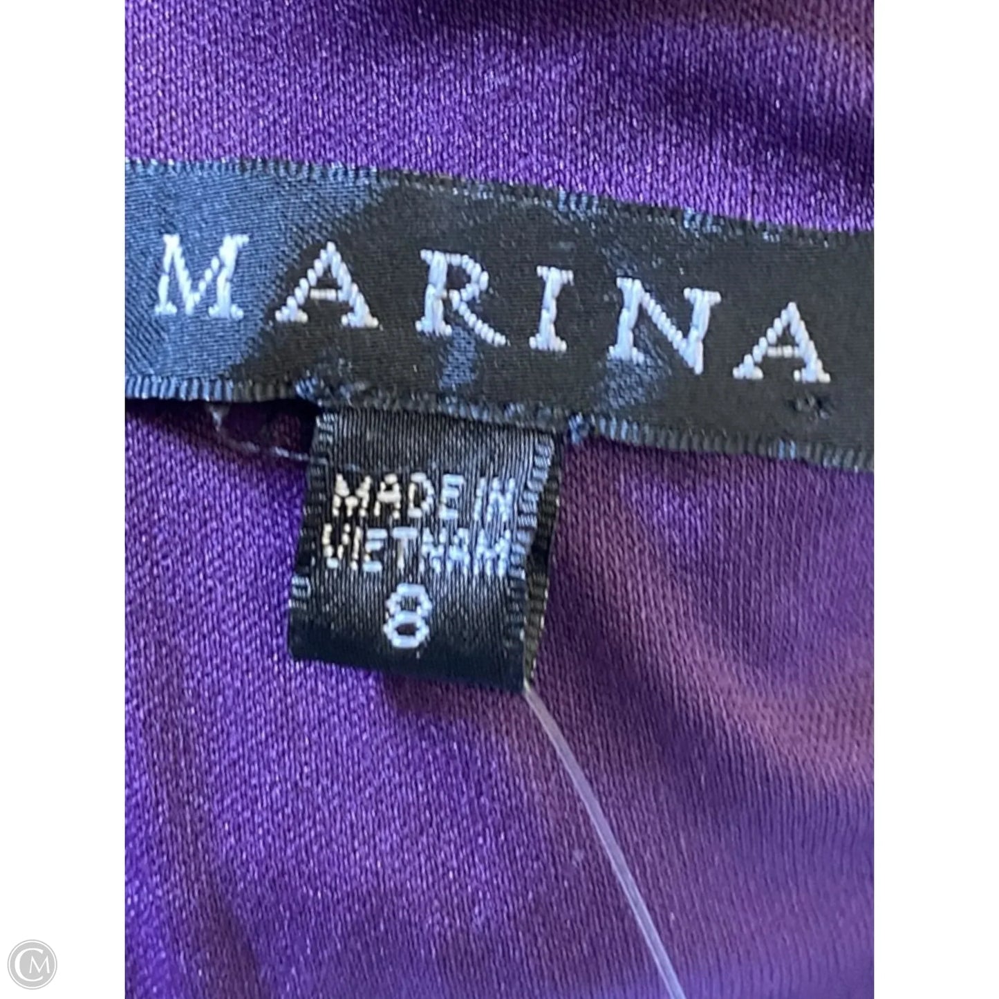 Dress Party Long By Marina In Purple, Size: 8