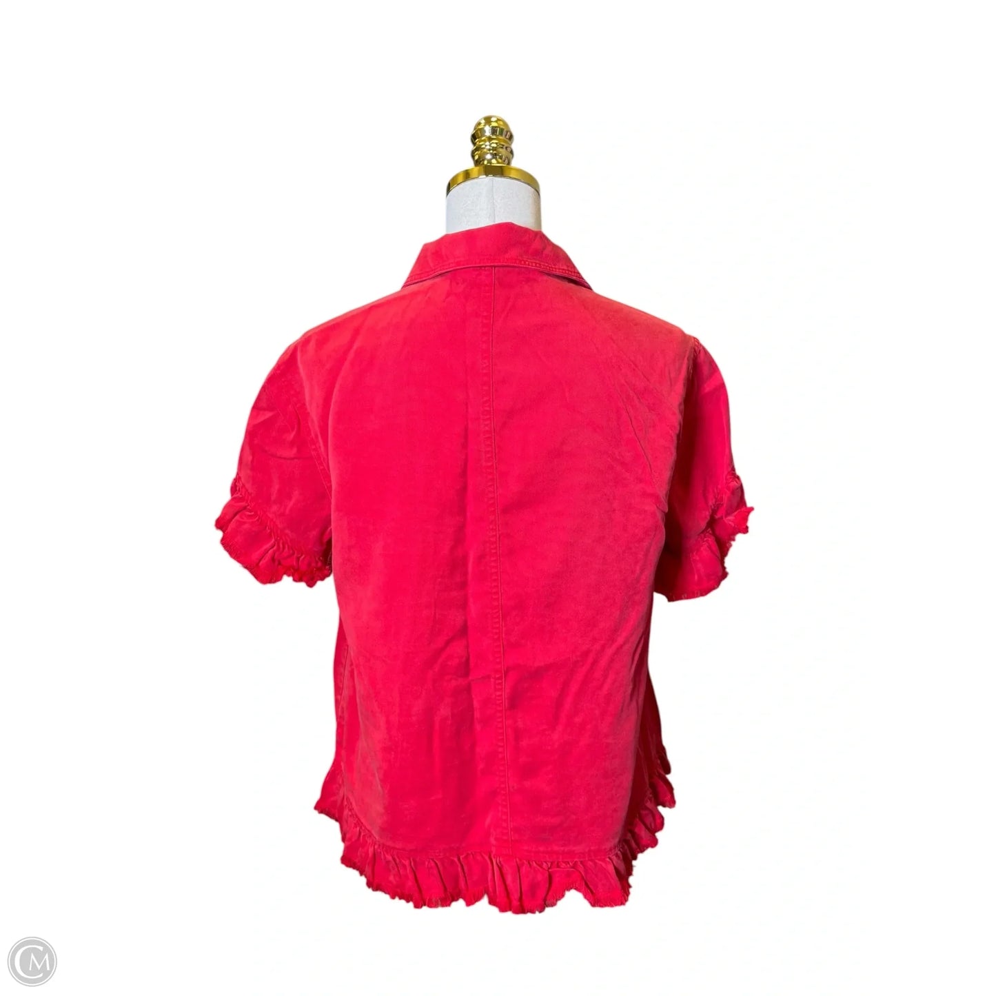 Top Short Sleeve By Multiples In Red, Size: M
