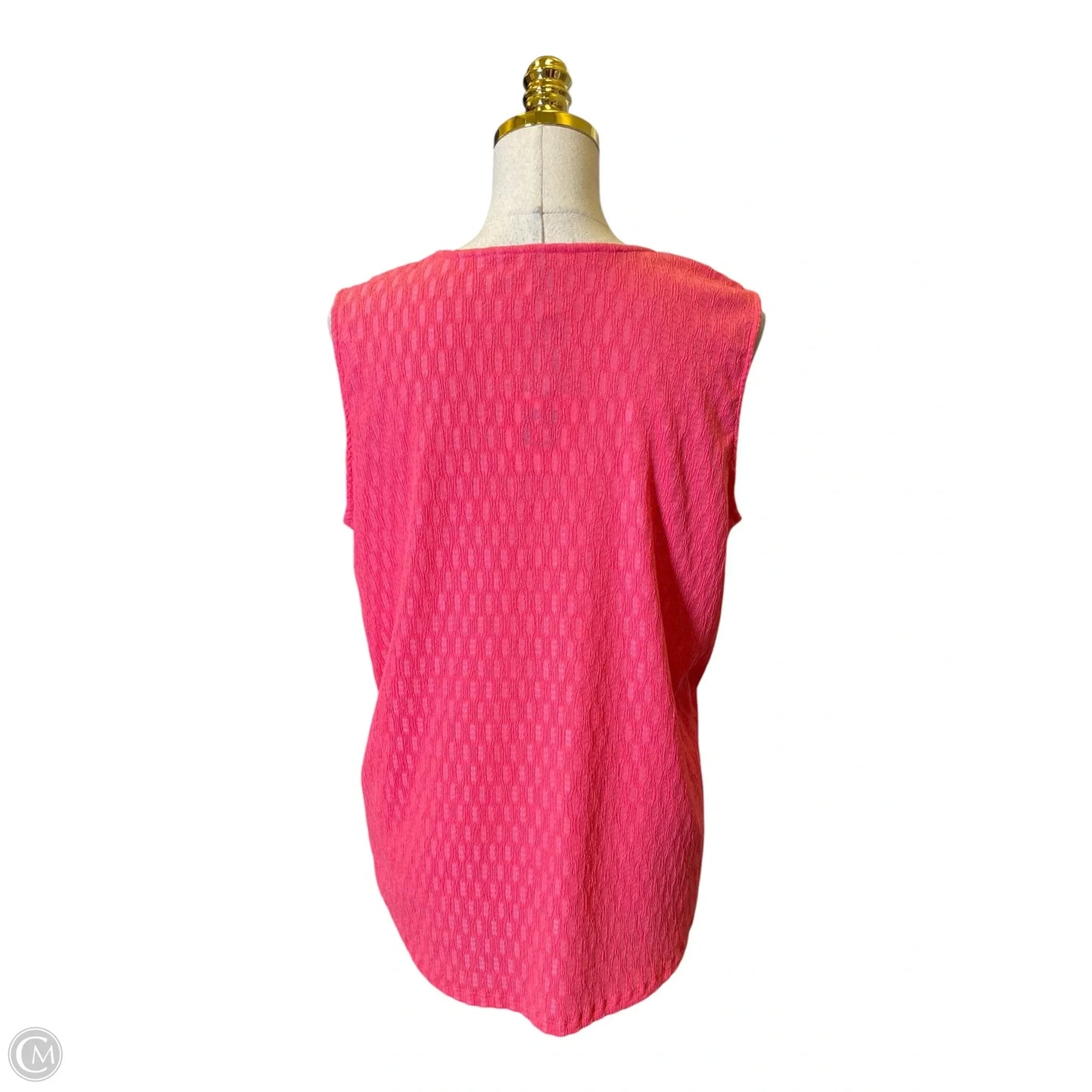 Top Sleeveless By Anne Klein In Pink, Size: L