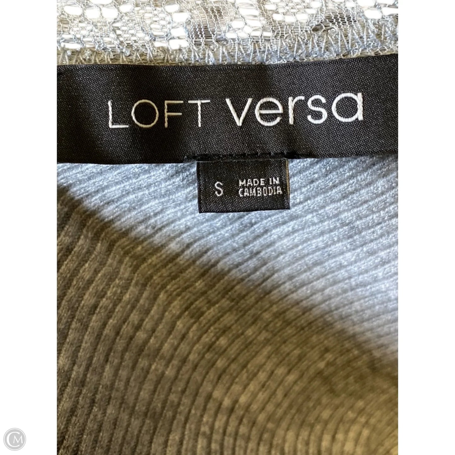 Blouse Sleeveless By Loft In Grey, Size: S