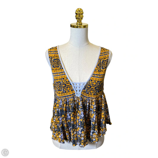 Blouse Sleeveless By Free People In Multi-colored, Size: M