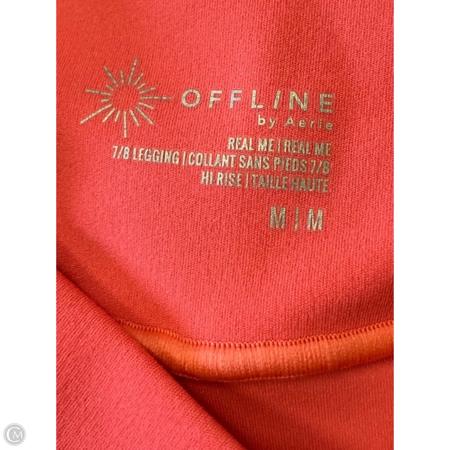 Athletic Leggings By Offline In Coral, Size: M