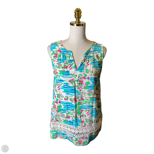 Top Sleeveless By Crown And Ivy In Multi-colored, Size: M