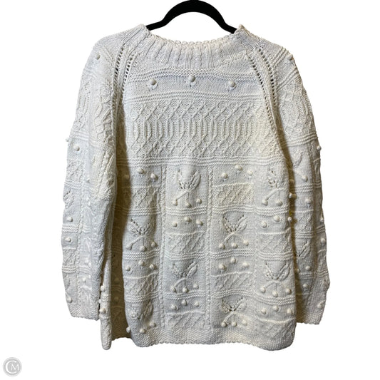 Sweater By Clothes Mentor In Cream, Size: M