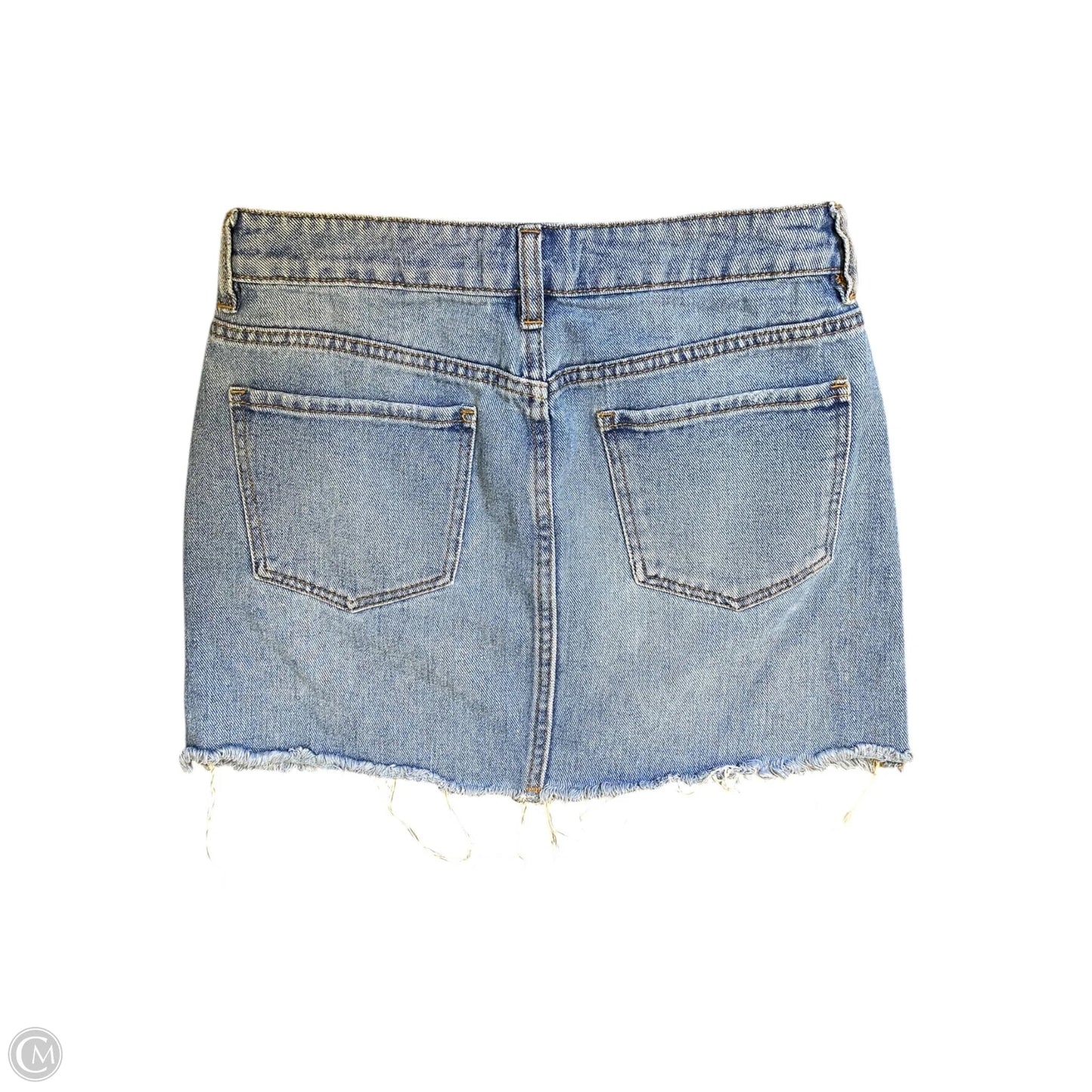 Skirt Midi By Pacsun In Blue Denim, Size: 2