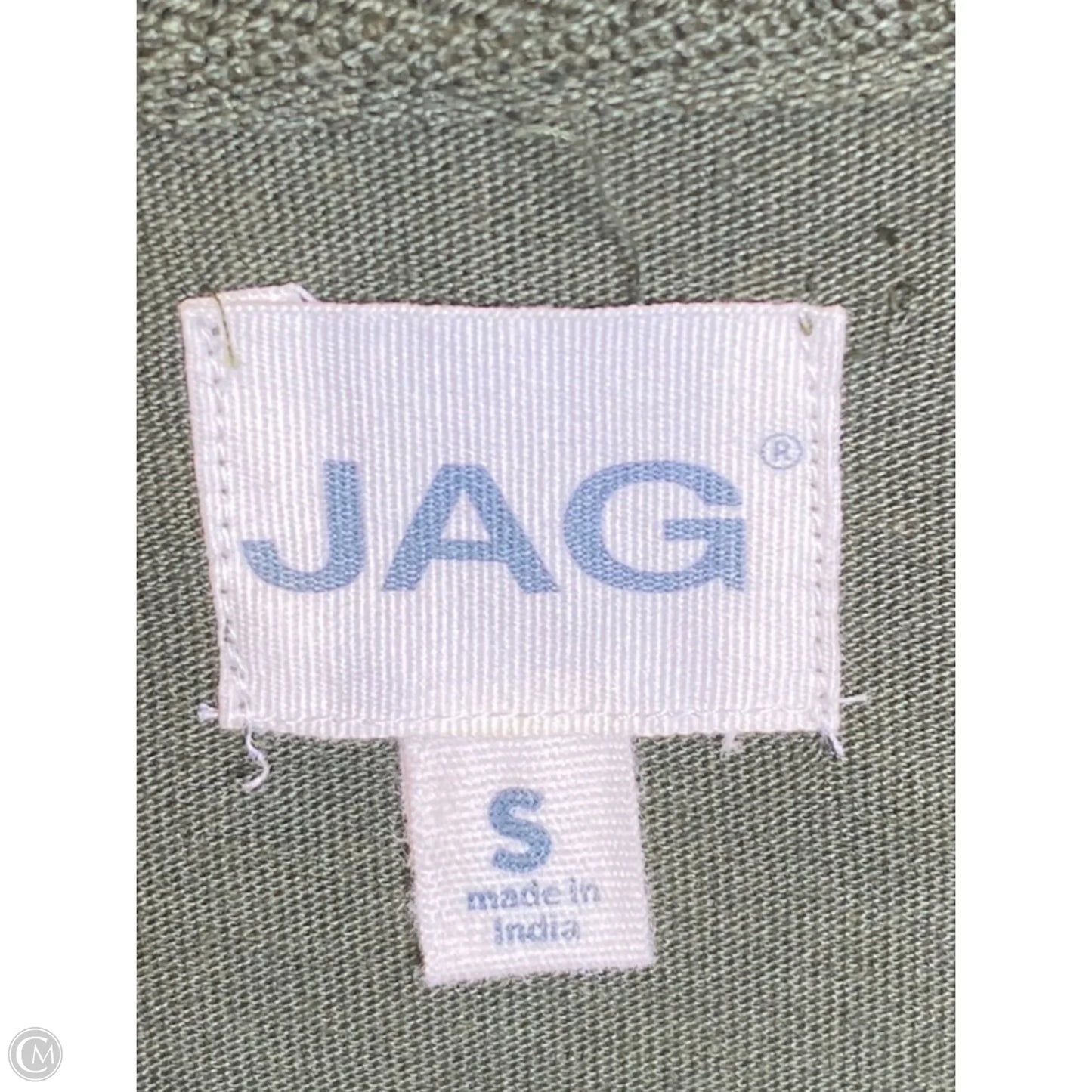 Top Short Sleeve By Jag In Green, Size: S