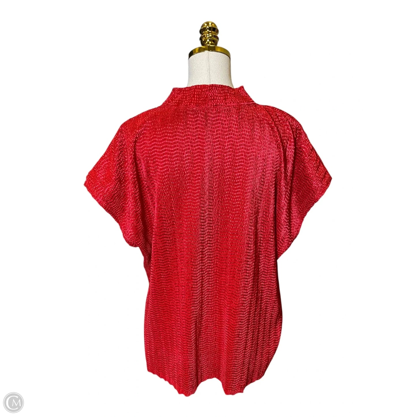 Top Short Sleeve By Tanjay In Red, Size: L
