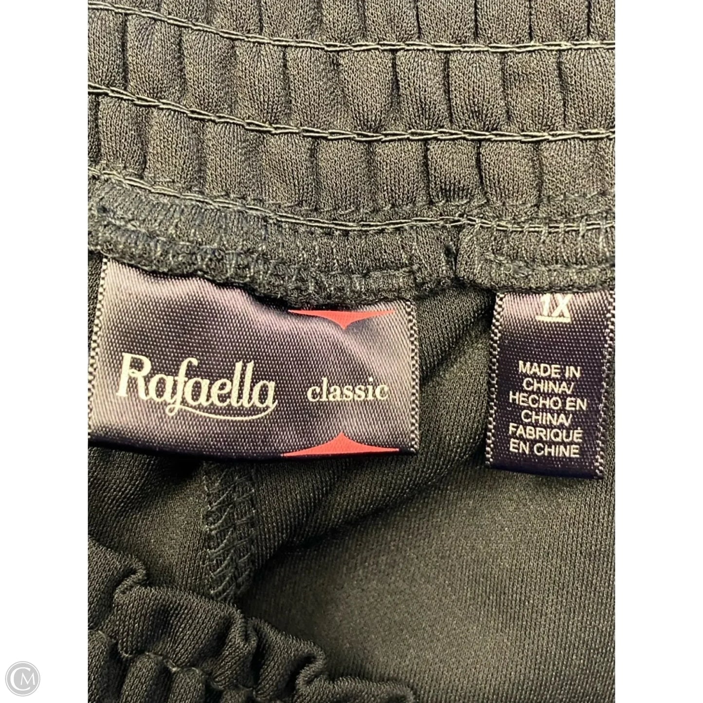 Pants Cropped By Rafaella In Black, Size: 1x