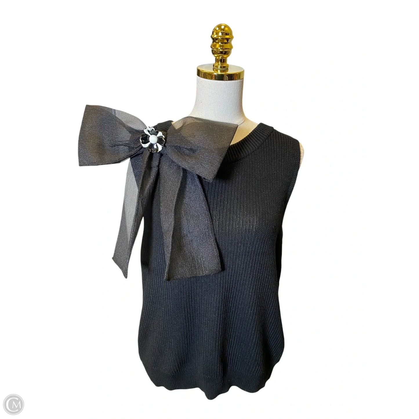 Top Sleeveless By Laundry In Black, Size: Xl