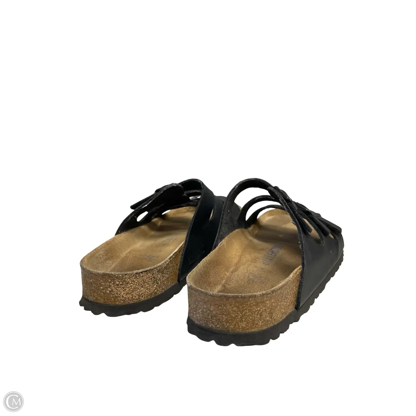 Sandals Flats By Birkenstock In Black, Size: 11