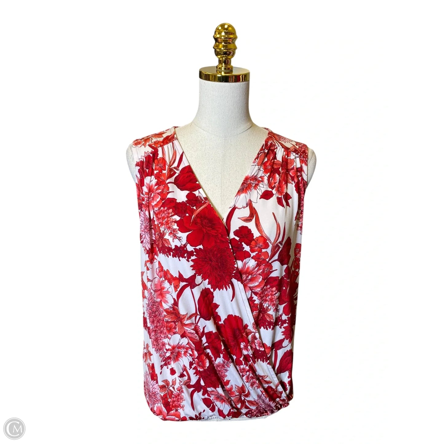 Top Sleeveless By Inc In Floral Print, Size: M