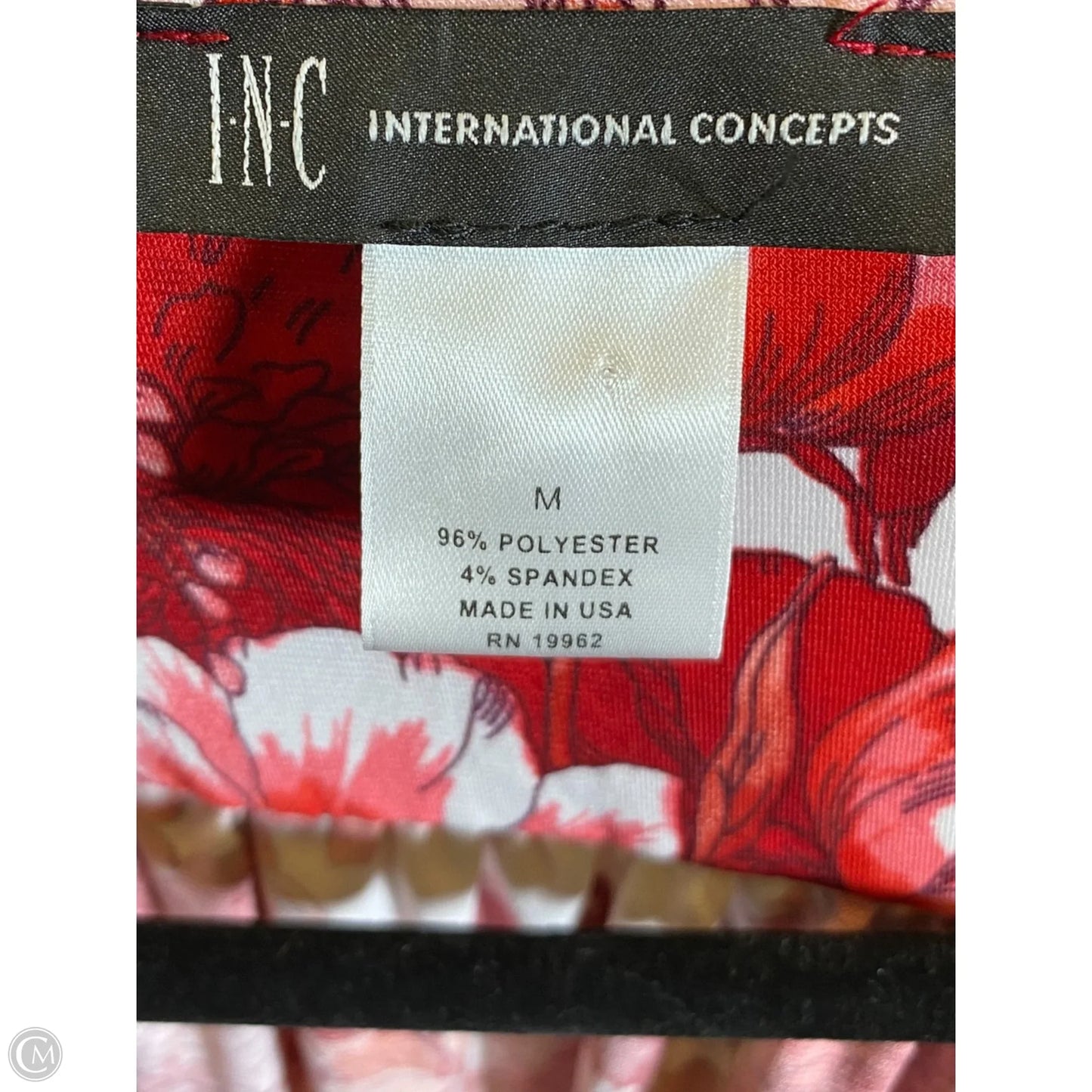 Top Sleeveless By Inc In Floral Print, Size: M