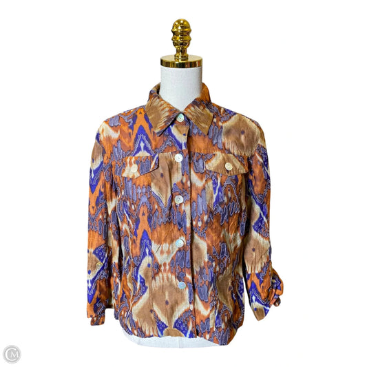 Top Long Sleeve By Ruby Rd In Multi-colored, Size: 8