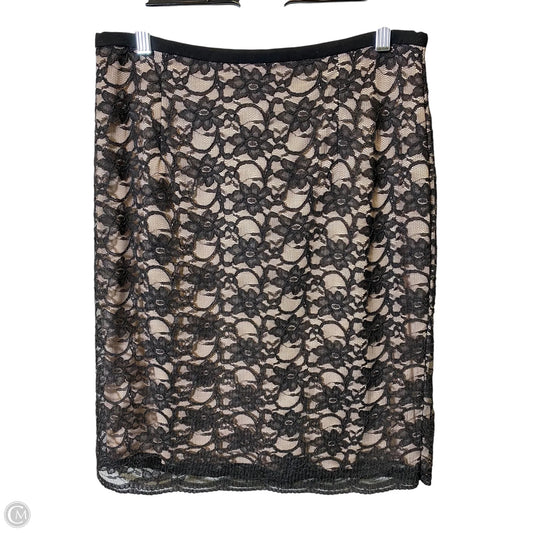 Skirt Maxi By Ivanka Trump In Black & Cream, Size: 10