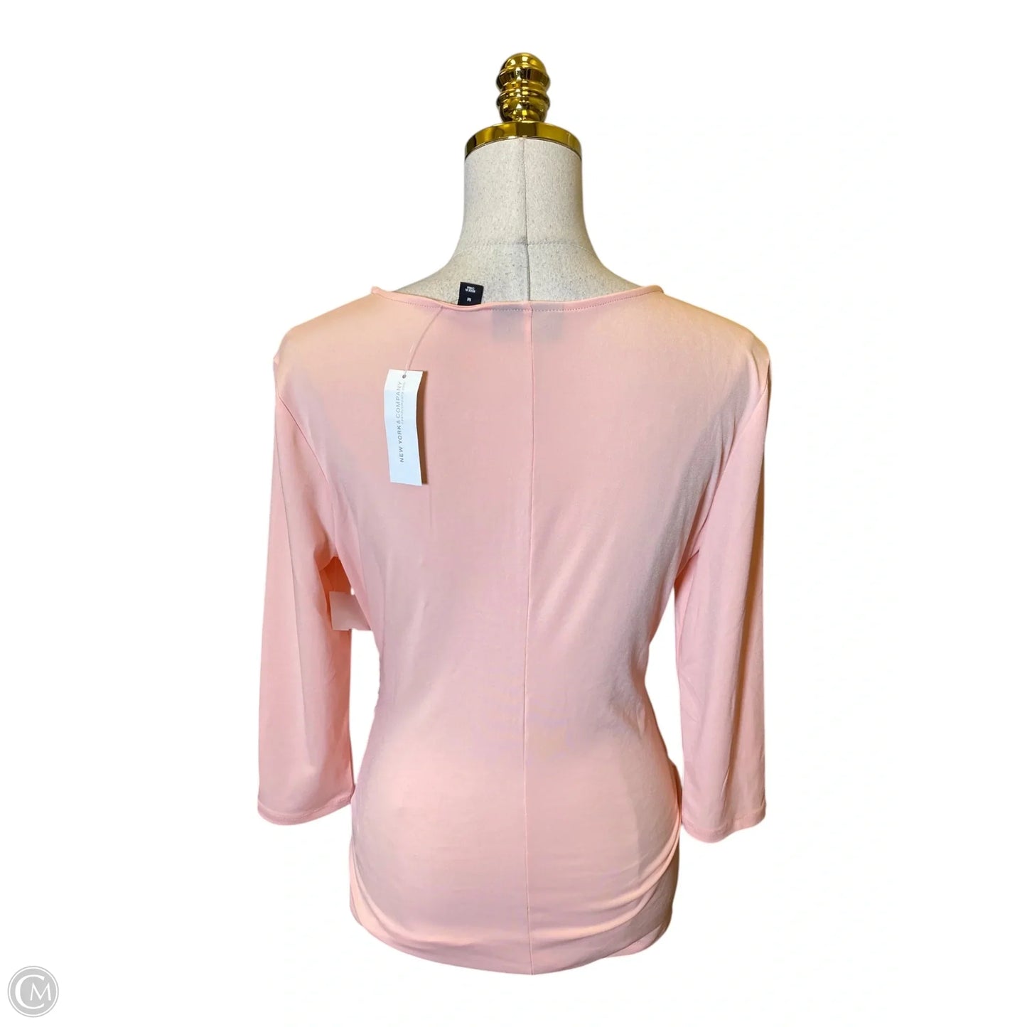 Top Long Sleeve By New York And Co In Coral, Size: M