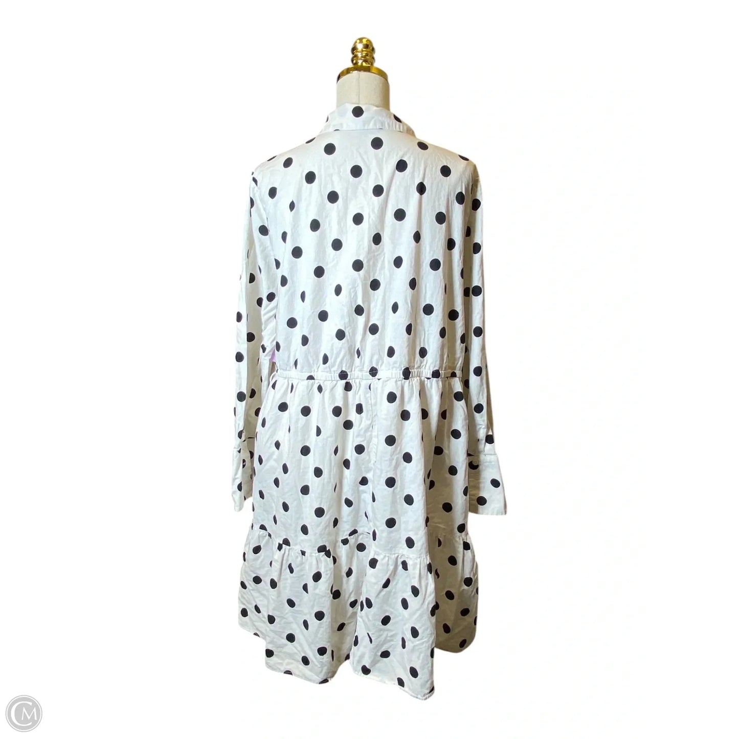 Dress Casual Short By Ava & Viv In Polkadot Pattern, Size: 2x