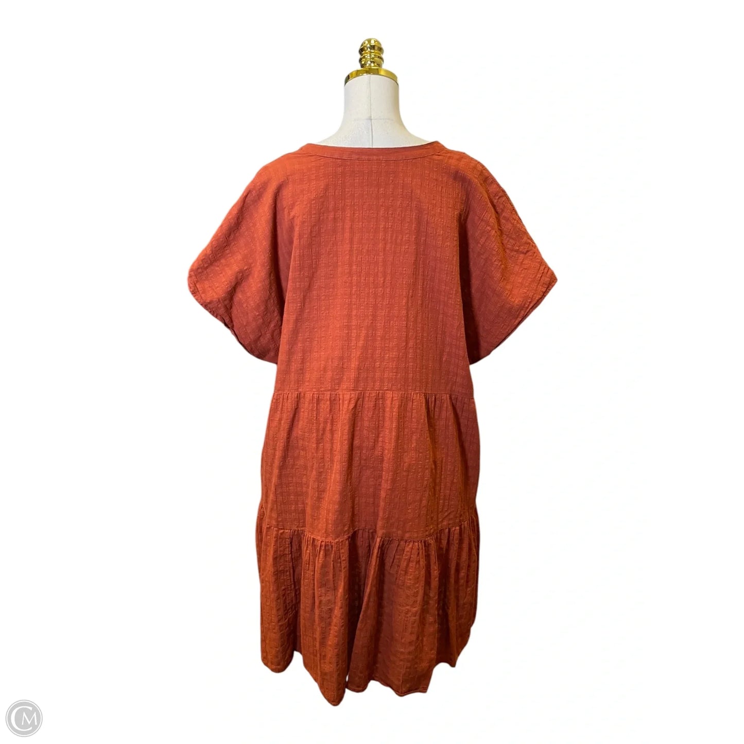 Dress Casual Midi By Gap In Orange, Size: Xxl