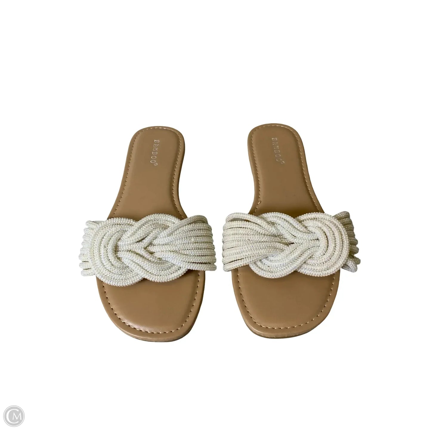 Sandals Flats By Bamboo In Cream, Size: 8.5