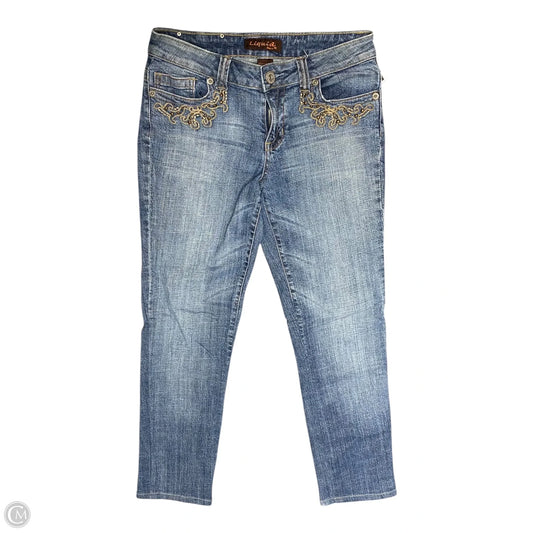 Jeans Straight By Clothes Mentor In Blue Denim, Size: 8