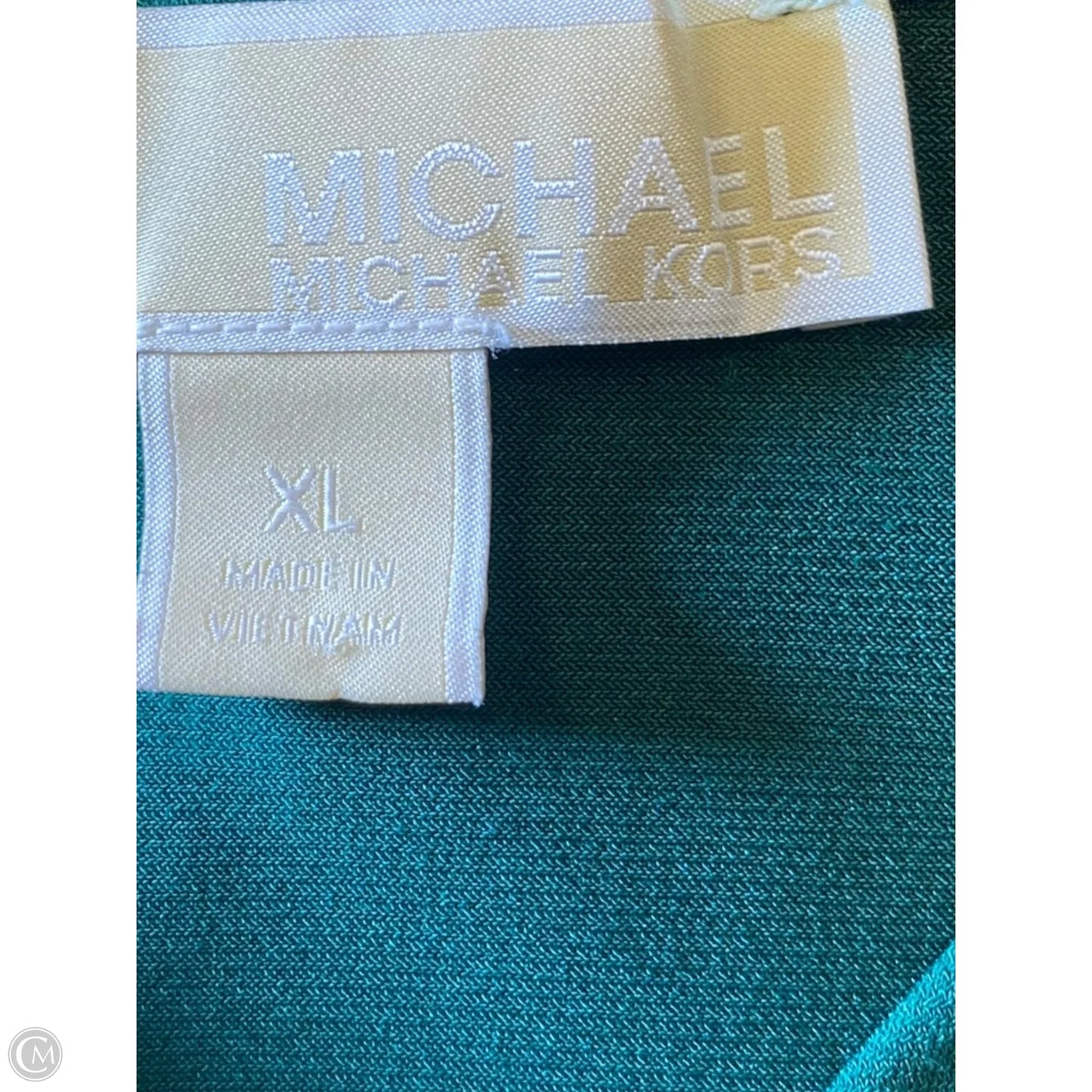 Blouse Long Sleeve By Michael By Michael Kors In Green, Size: Xl