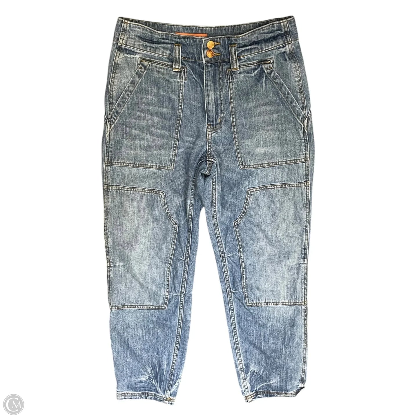 Jeans Straight By Pilcro In Blue Denim, Size: 4