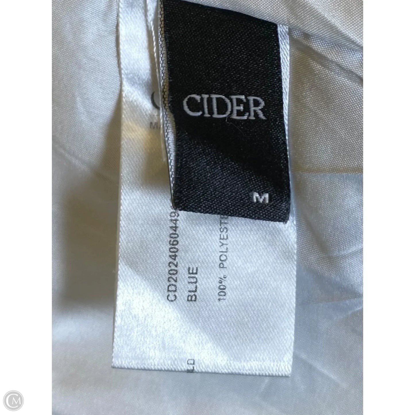 Skort By Cider In Blue & Cream, Size: M