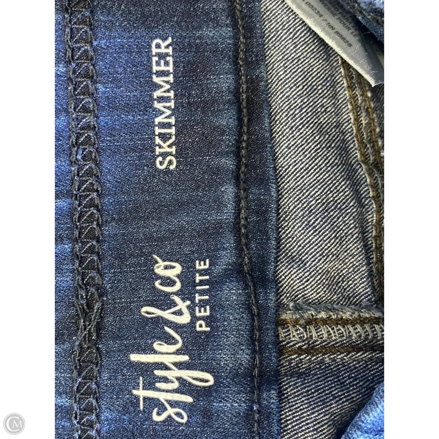 Capris By Style And Company In Blue Denim, Size: L