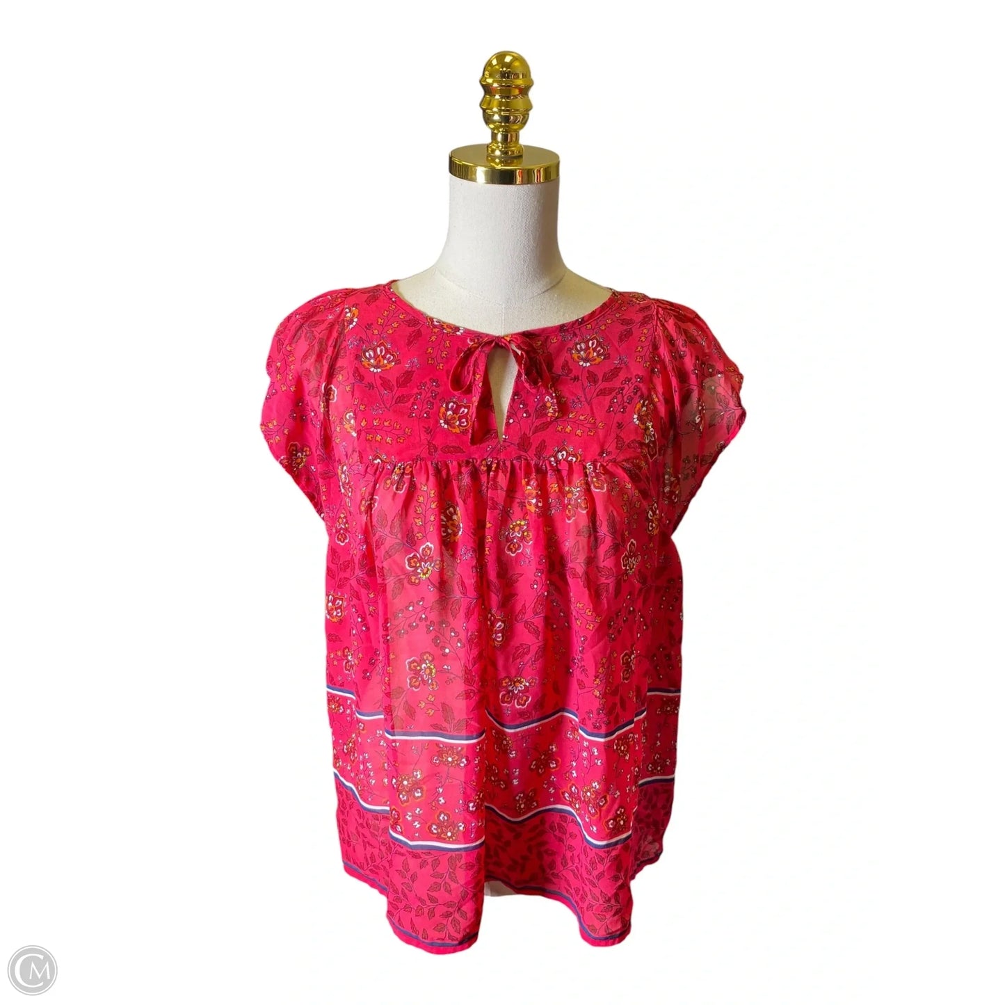 Blouse Sleeveless By Gap In Pink, Size: M