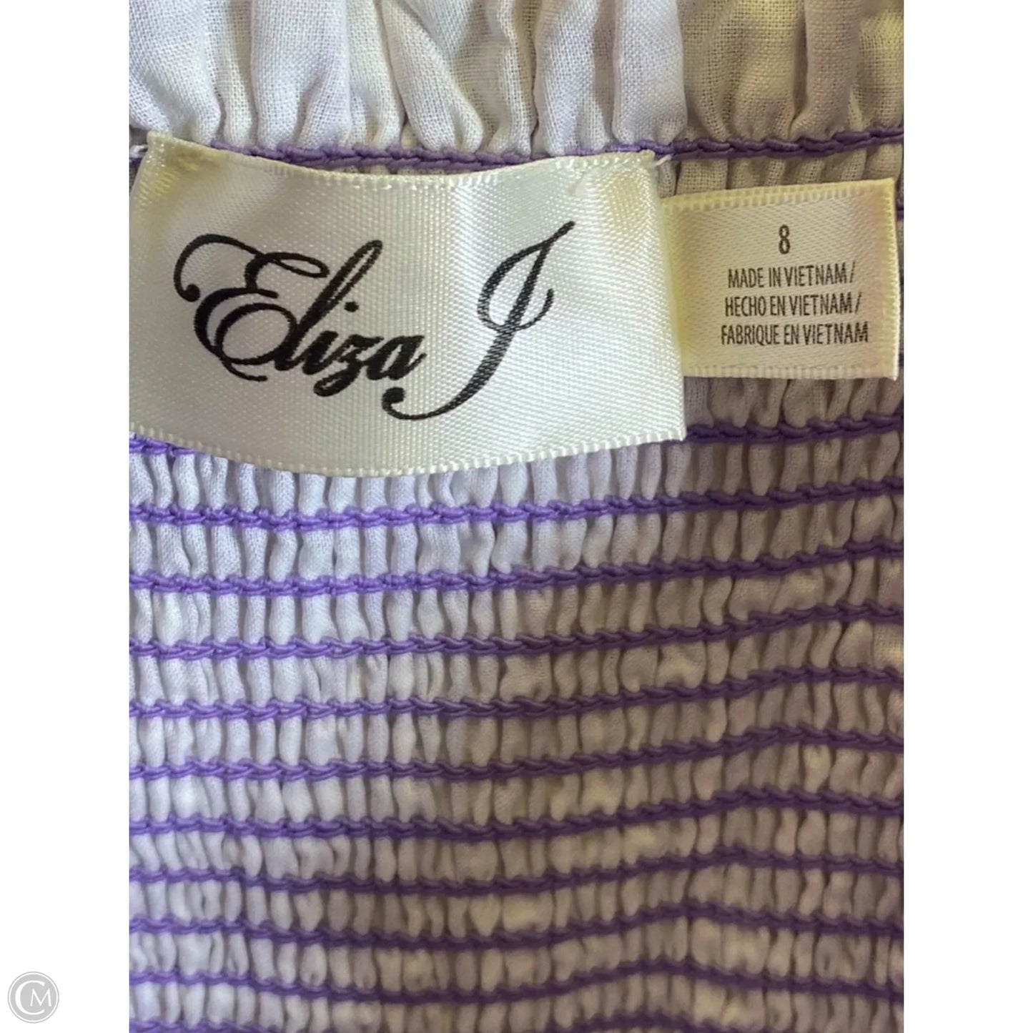 Dress Casual Maxi By Eliza J In Purple & White, Size: M
