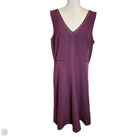 Dress Casual Maxi By Ann Taylor In Purple, Size: 16