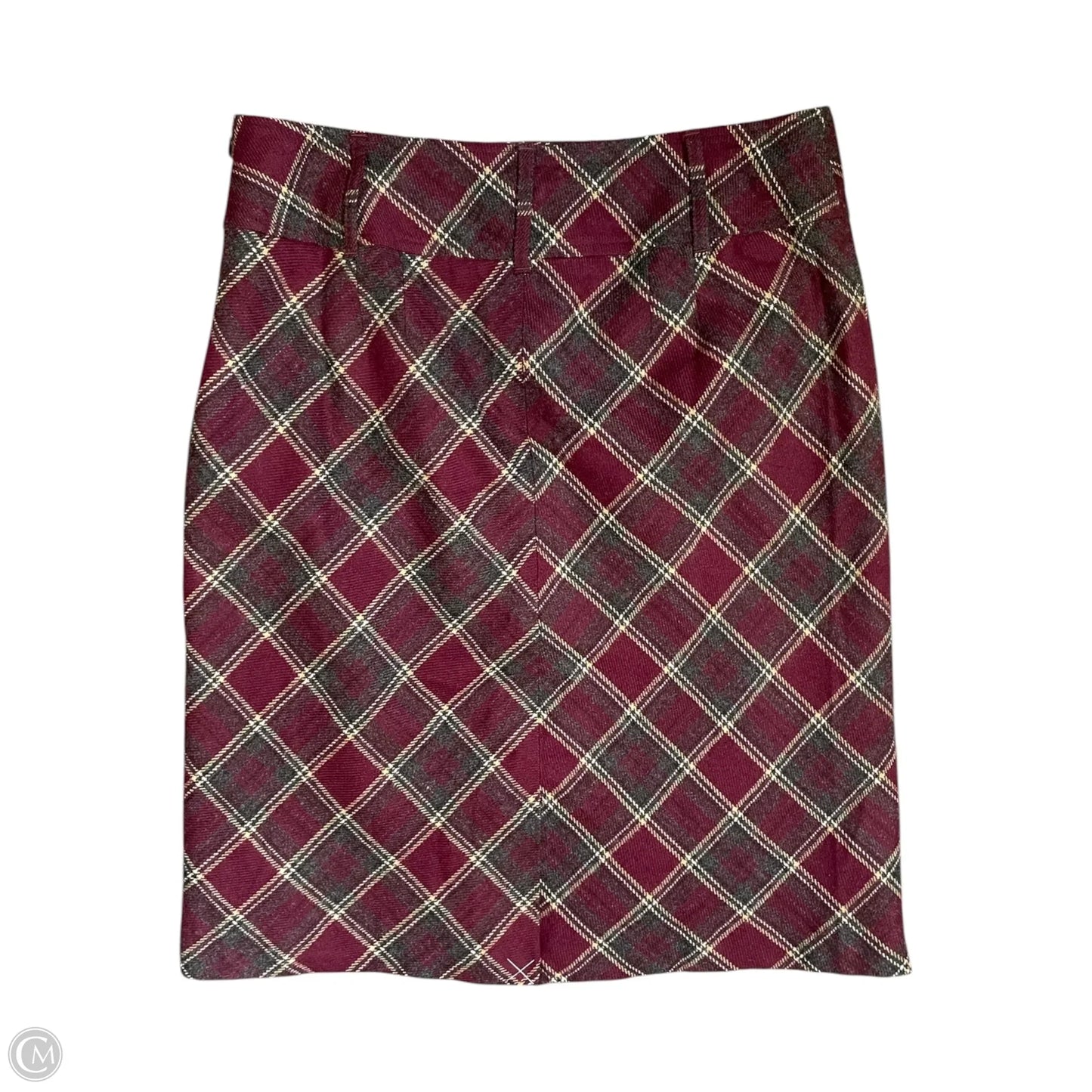 Skirt Midi By Ann Taylor In Plaid Pattern, Size: 10