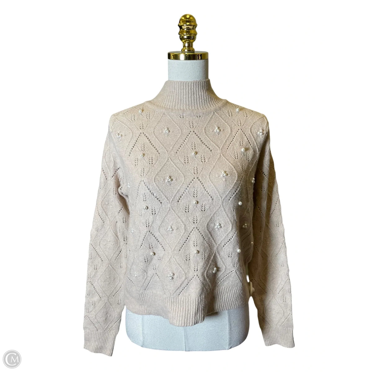 Sweater By Hem & Thread In Cream, Size: S