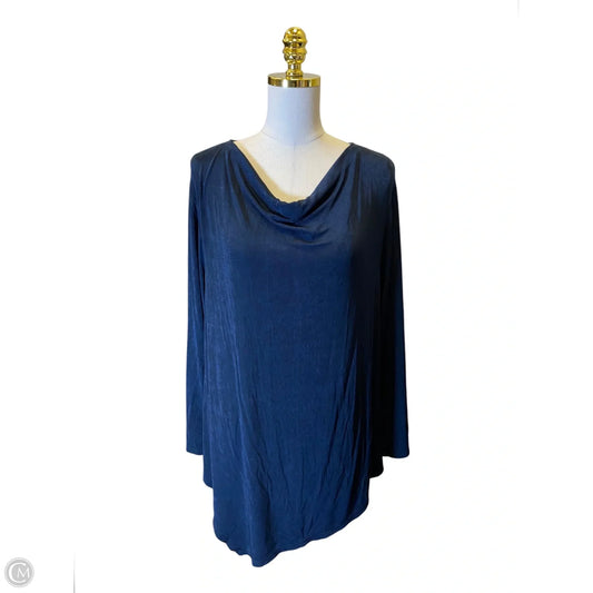 Top Long Sleeve By Chicos In Navy, Size: Xl