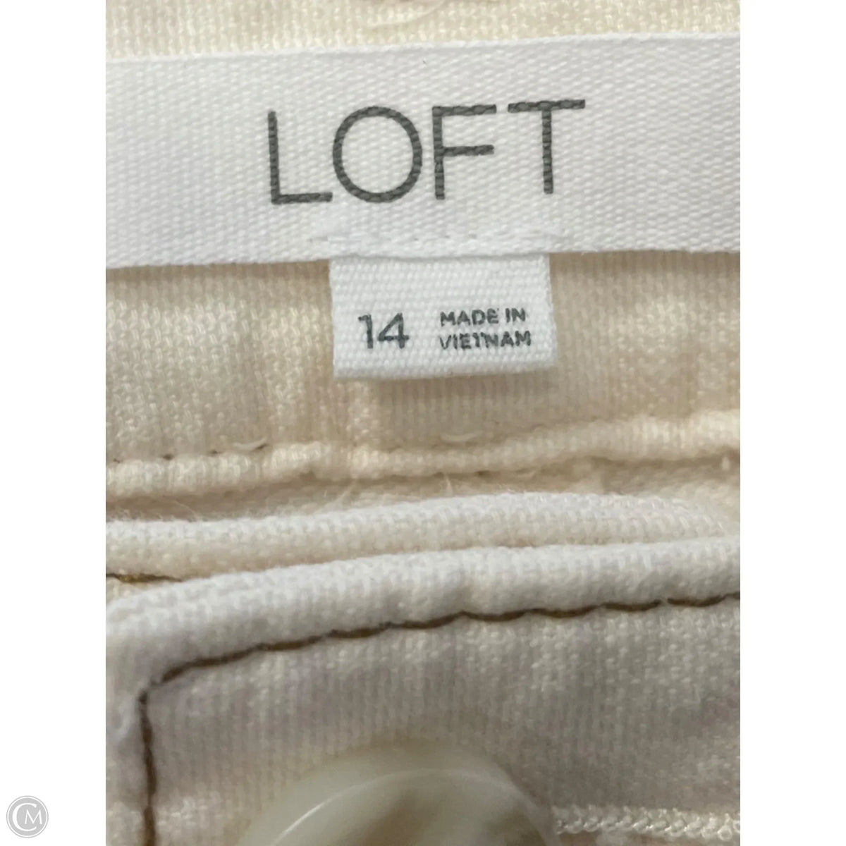 Pants Wide Leg By Loft In Cream, Size: 14