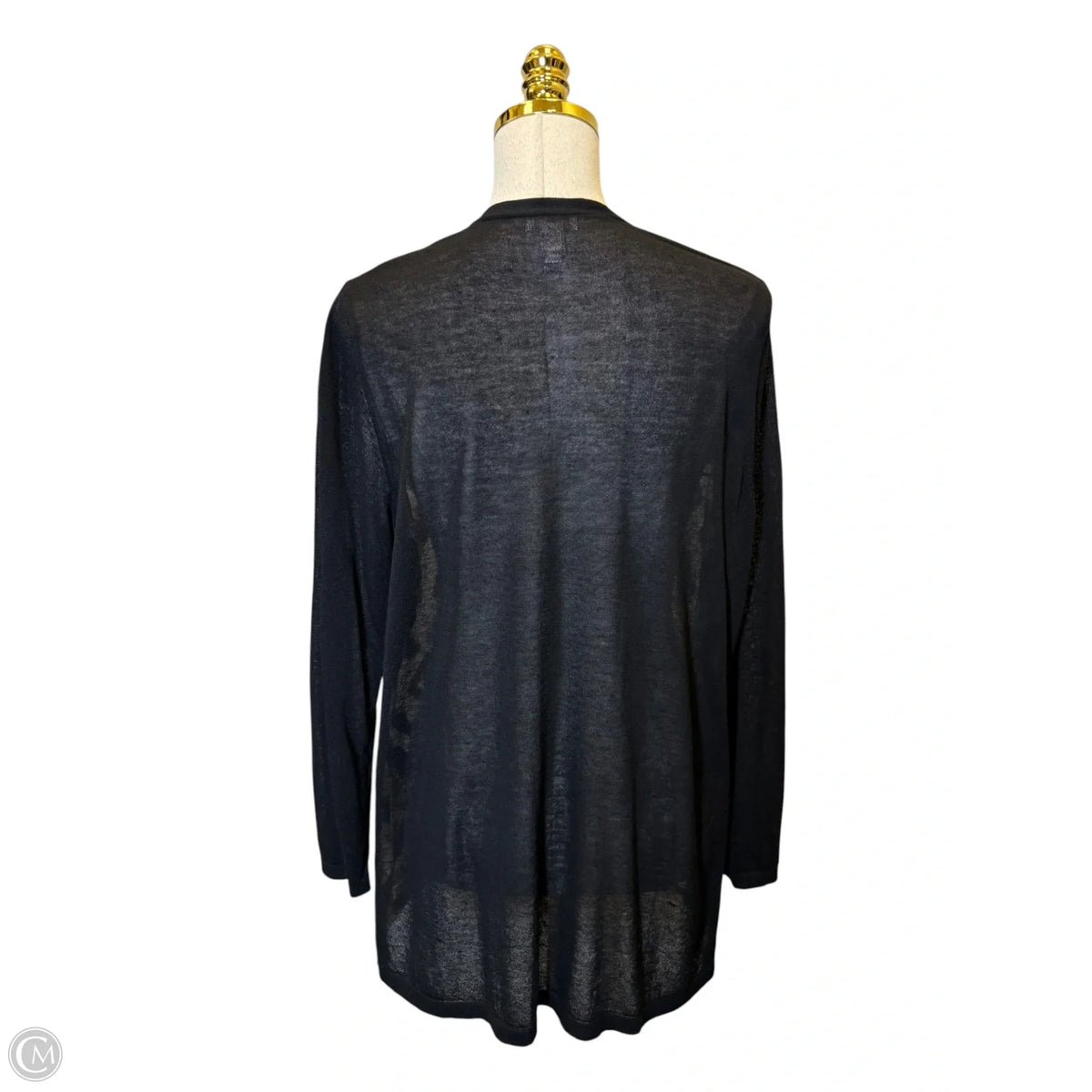 Cardigan By Chicos In Black & White, Size: M