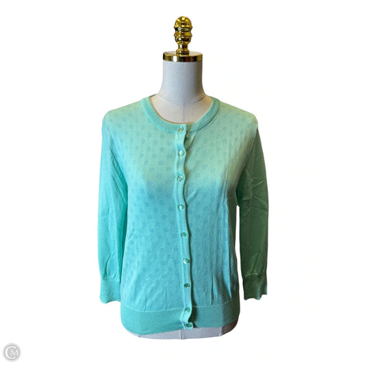 Sweater Cardigan By Cable And Gauge In Teal, Size: L