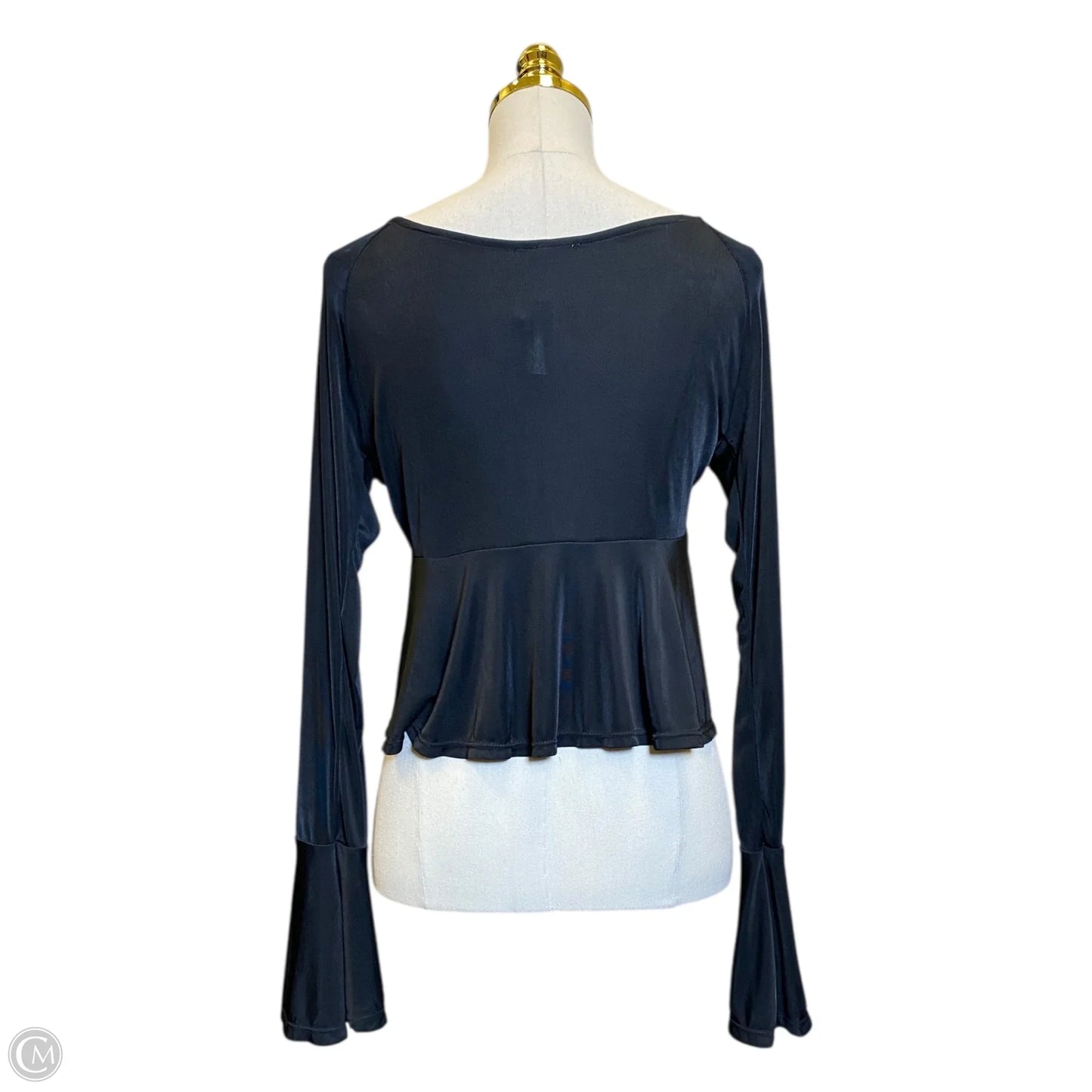 Blouse Long Sleeve By Free People In Black, Size: L