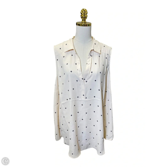 Blouse Sleeveless By Torrid In Cream, Size: 3x