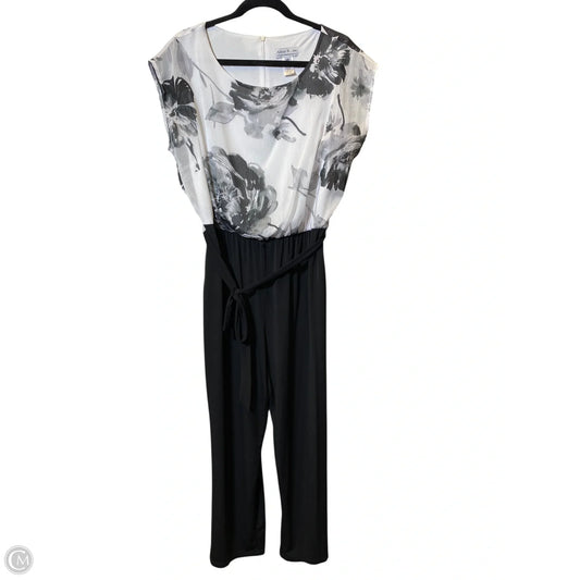 Jumpsuit By Clothes Mentor In Black & White, Size: 14
