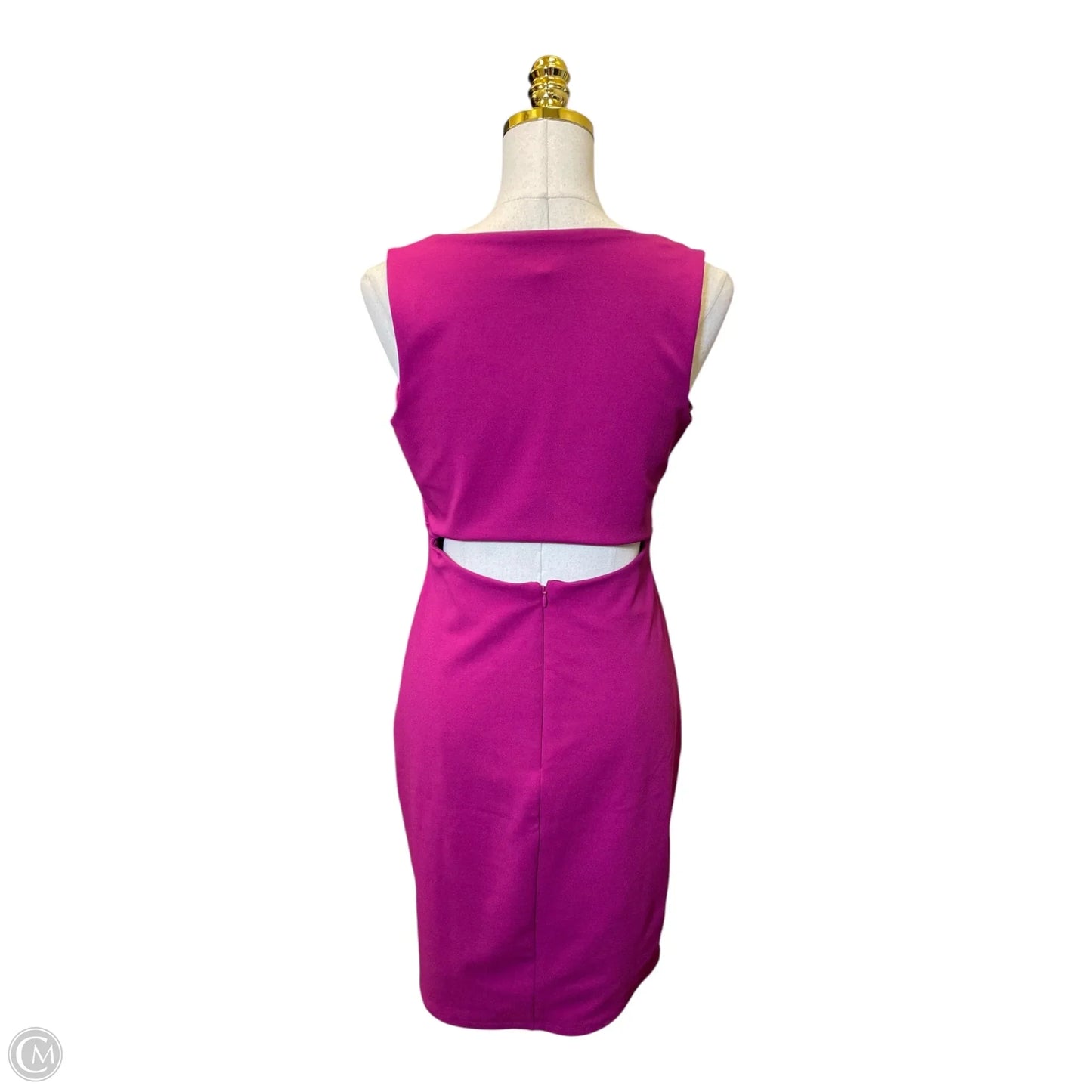 Dress Casual Midi By Express In Pink, Size: M