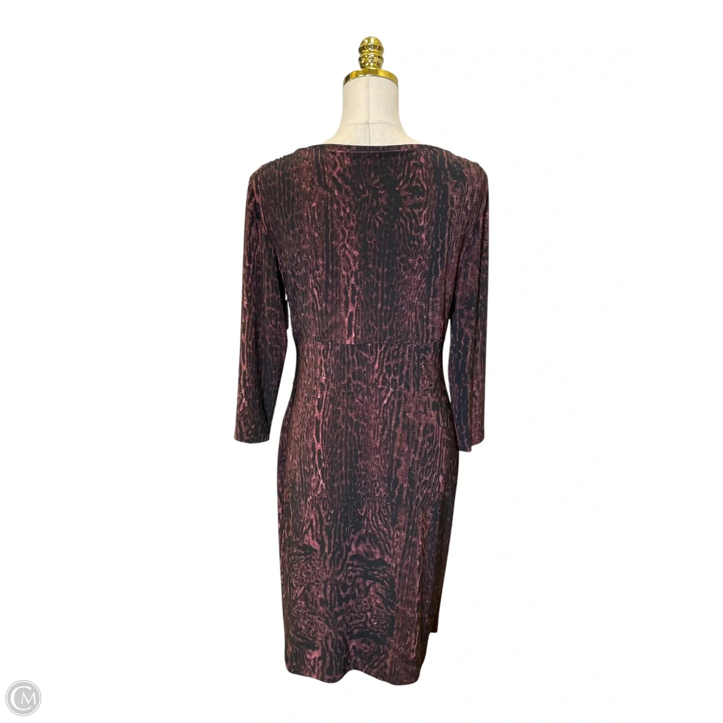Dress Casual Midi By Lauren By Ralph Lauren In Animal Print, Size: 8