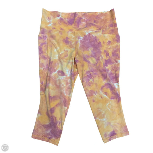 Athletic Capris By Athleta In Multi-colored, Size: Xl