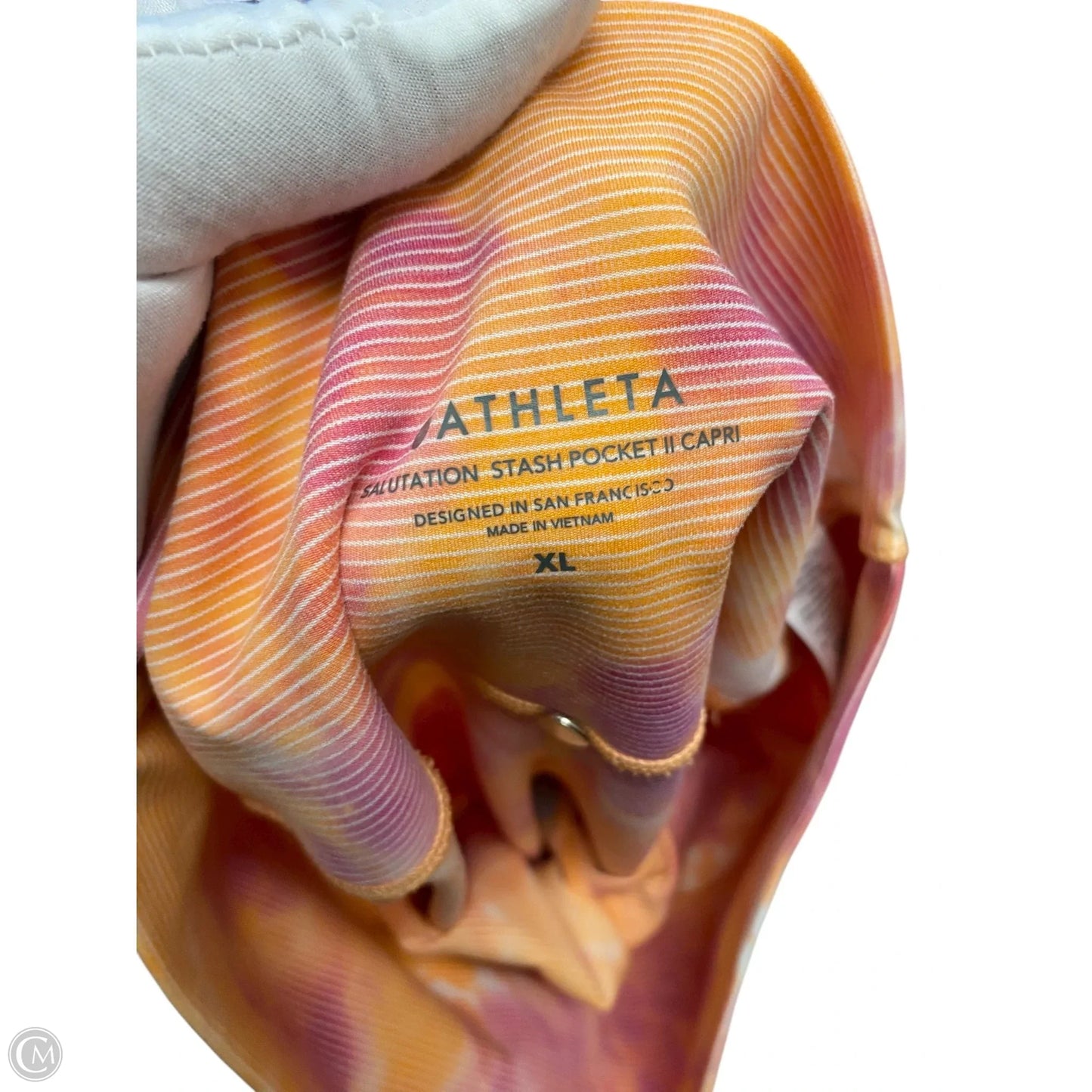 Athletic Capris By Athleta In Multi-colored, Size: Xl