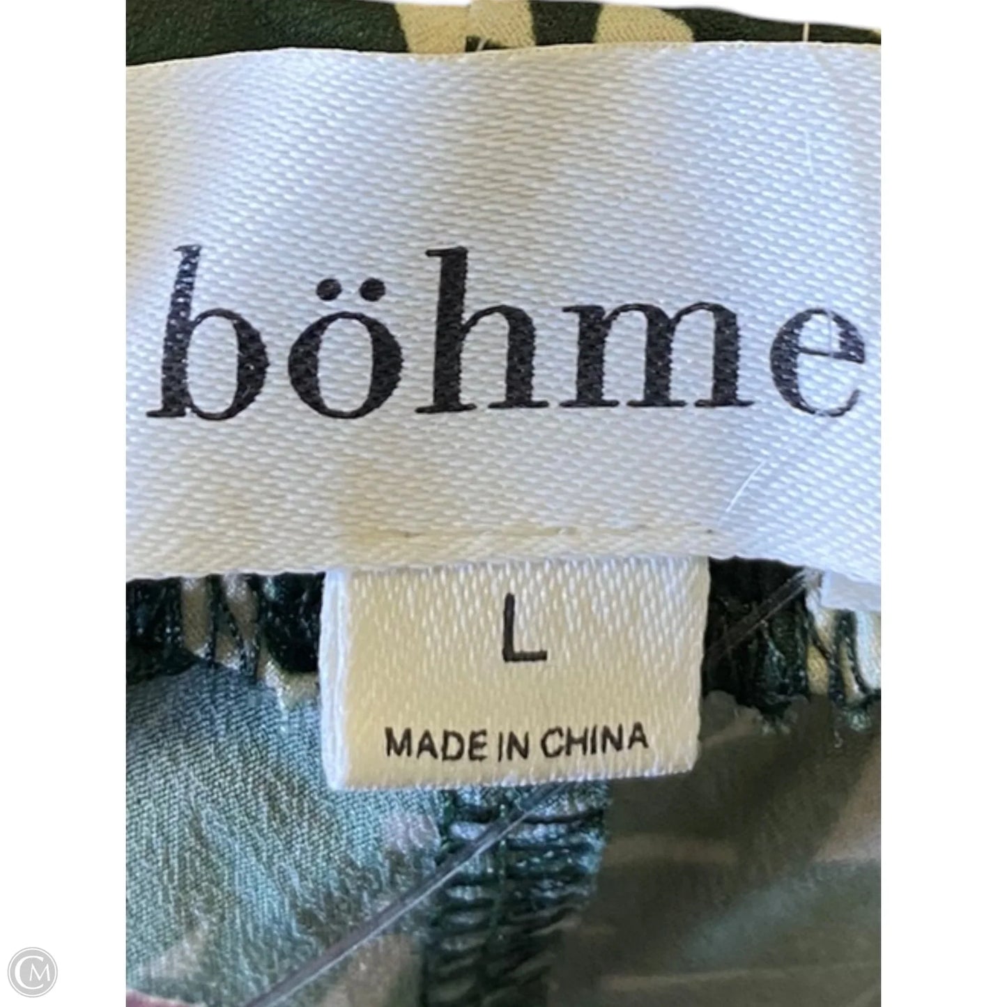Skirt Maxi By Bohme In Green & White, Size: L