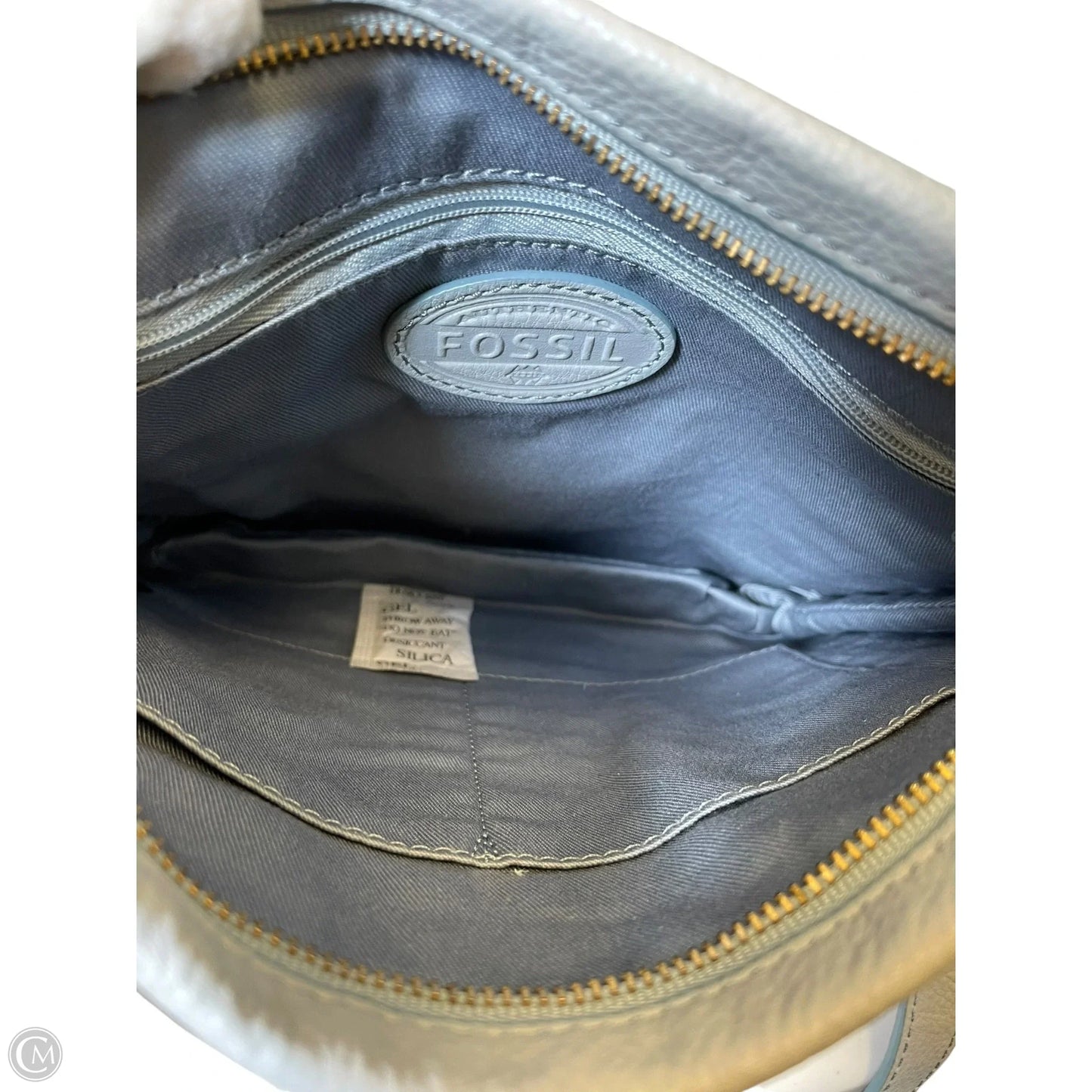 Crossbody Leather By Fossil, Size: Medium