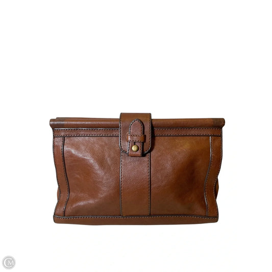 Handbag Leather By Fossil, Size: Medium